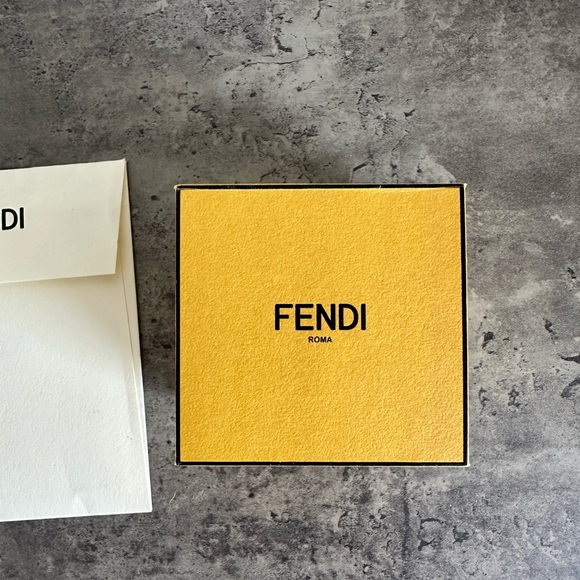 Fendi FF Gold Tone Earrings - Picture 5 of 11
